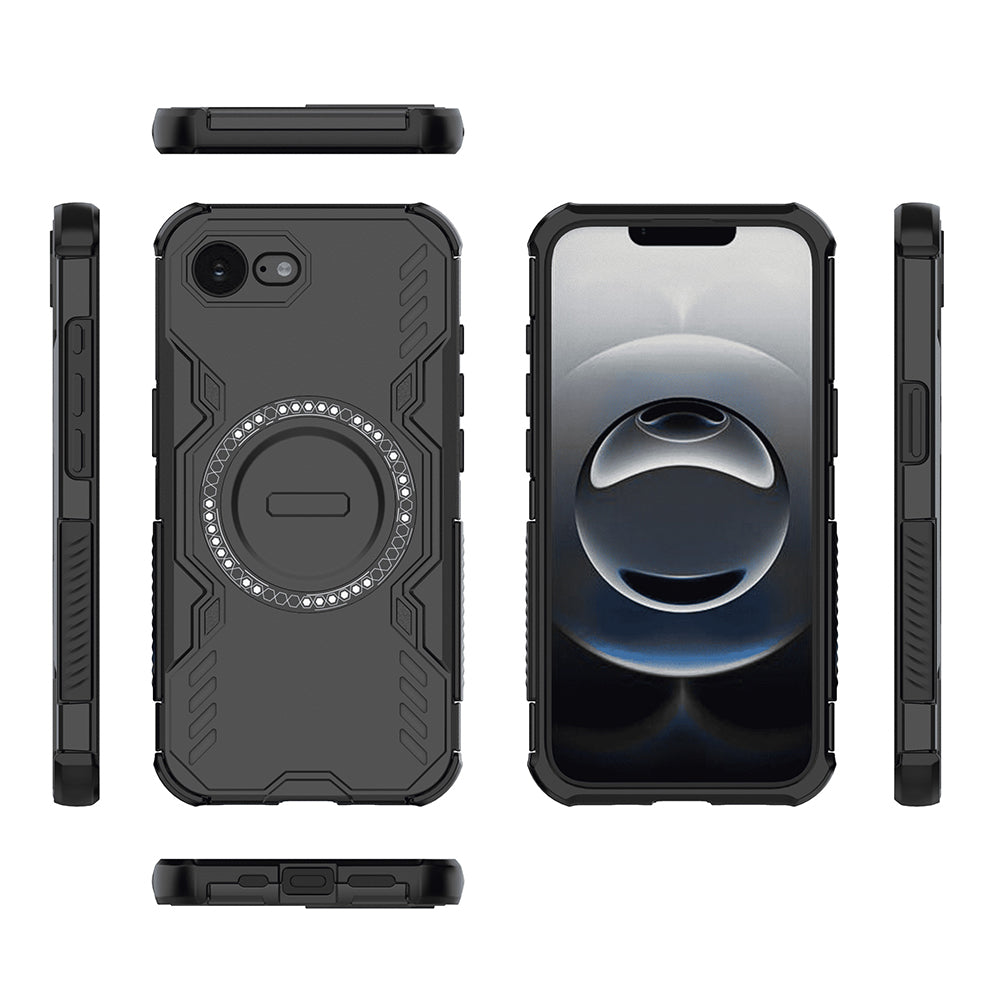Etui MagSafe do Apple iPhone 17e / 16e, Techsuit, ArmorMag, Czarny
