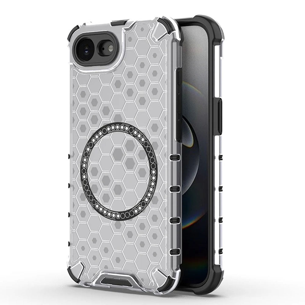 Etui MagSafe do Apple iPhone 17e / 16e, Techsuit, HoneyComb Shield, Białe