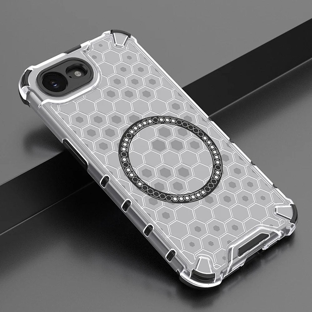 Etui MagSafe do Apple iPhone 17e / 16e, Techsuit, HoneyComb Shield, Białe