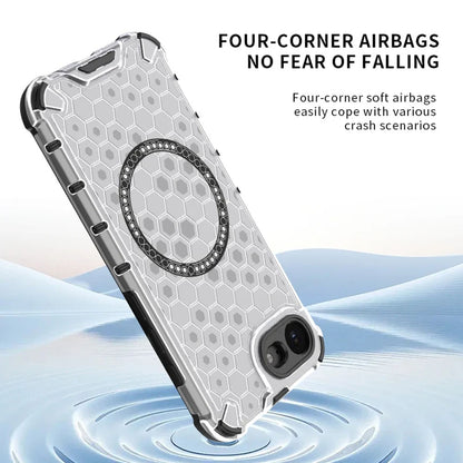 Etui MagSafe do Apple iPhone 17e / 16e, Techsuit, HoneyComb Shield, czarne
