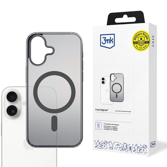 Etui MagSafe dla Apple iPhone 17, 3MK, Frosty MagCase, Czarne