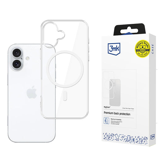 Etui MagSafe dla Apple iPhone 17, 3MK, MagCase, Przezroczyste