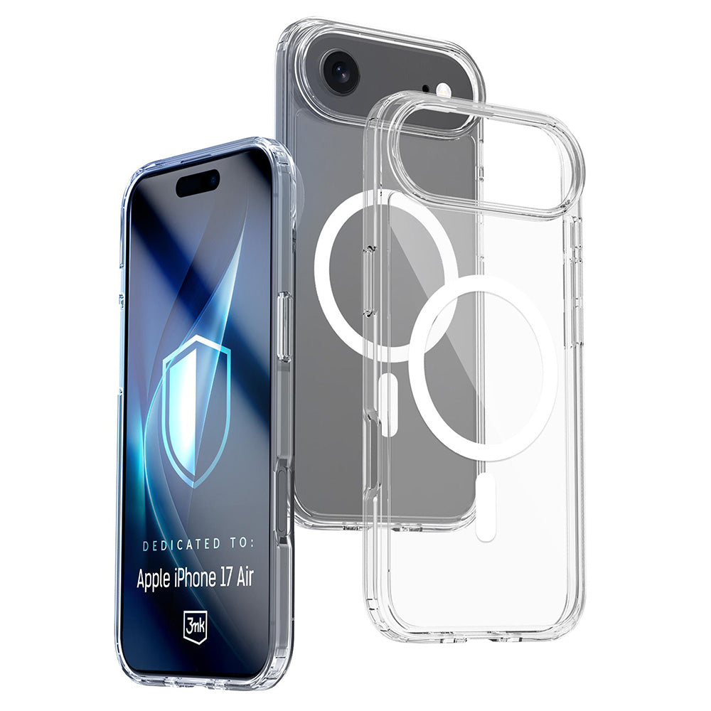Etui MagSafe dla Apple iPhone 17 Air, 3MK, Armor MagCase, Przezroczyste