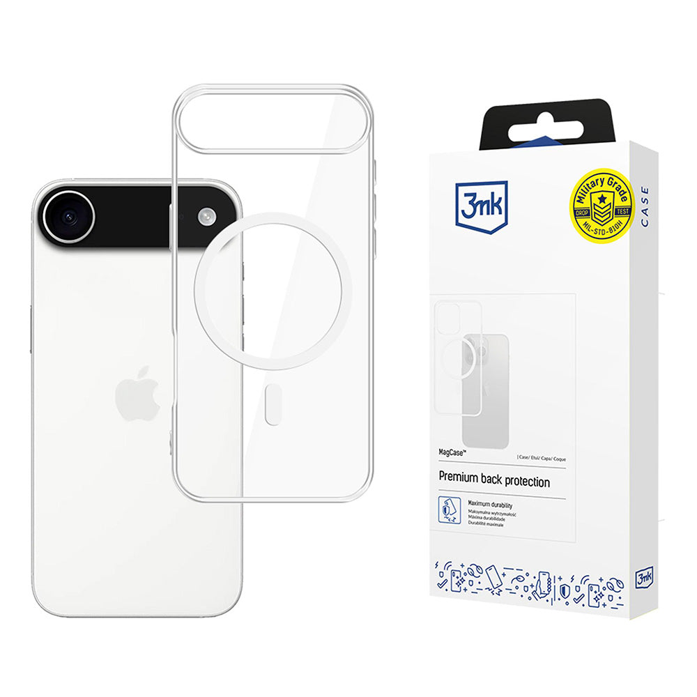 Etui MagSafe dla Apple iPhone 17 Air, 3MK, MagCase, Przezroczyste