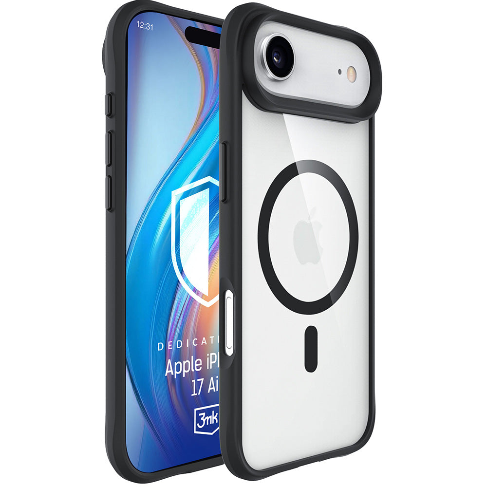 Etui MagSafe dla Apple iPhone 17 Air, 3MK, Satin Armor, Czarne