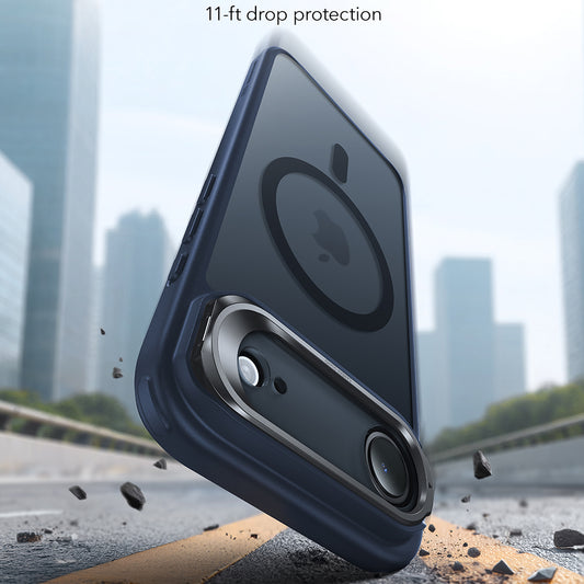 Etui MagSafe dla Apple iPhone 17 Air, ESR, Classic Hybrid Kickstand, Satynowy Niebieski