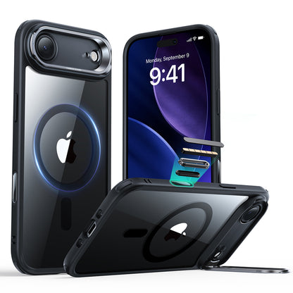 Etui MagSafe dla Apple iPhone 17 Air, ESR, Classic Hybrid Kickstand, Czarne Przezroczyste