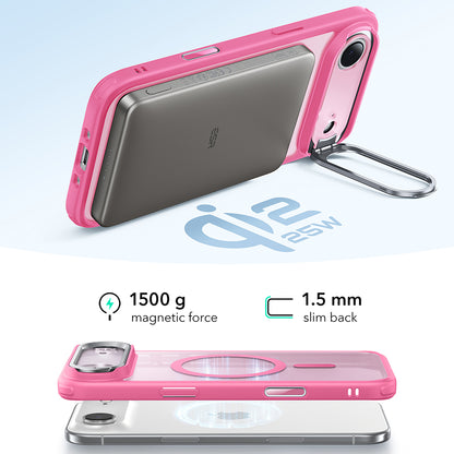 Etui MagSafe dla Apple iPhone 17 Air, ESR, Classic Hybrid Kickstand, Satynowy Róż