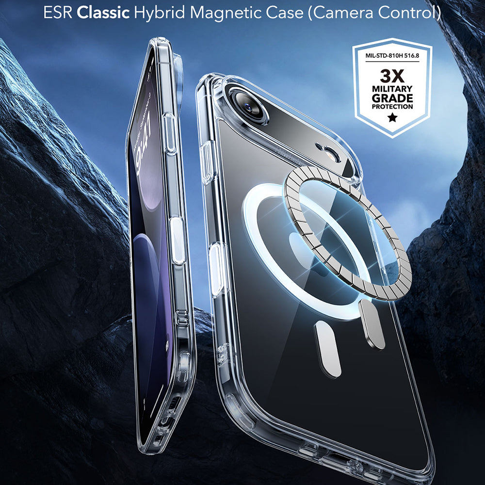 Etui MagSafe dla Apple iPhone 17 Air, ESR, Classic Hybrid, Przezroczyste