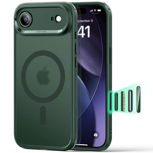 Etui MagSafe dla Apple iPhone 17 Air, ESR, Classic Hybrid, Satynowa Zieloność