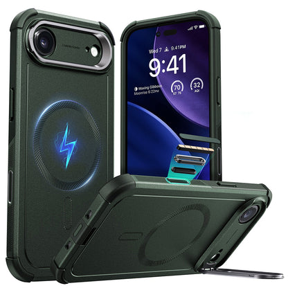 Etui MagSafe dla Apple iPhone 17 Air, ESR, Cyber Armor Kickstand, Zielony