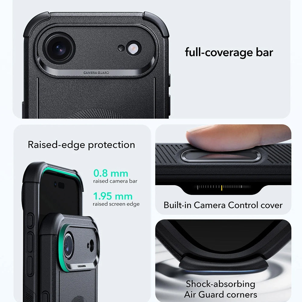 Etui MagSafe dla Apple iPhone 17 Air, ESR, Cyber, Czarne