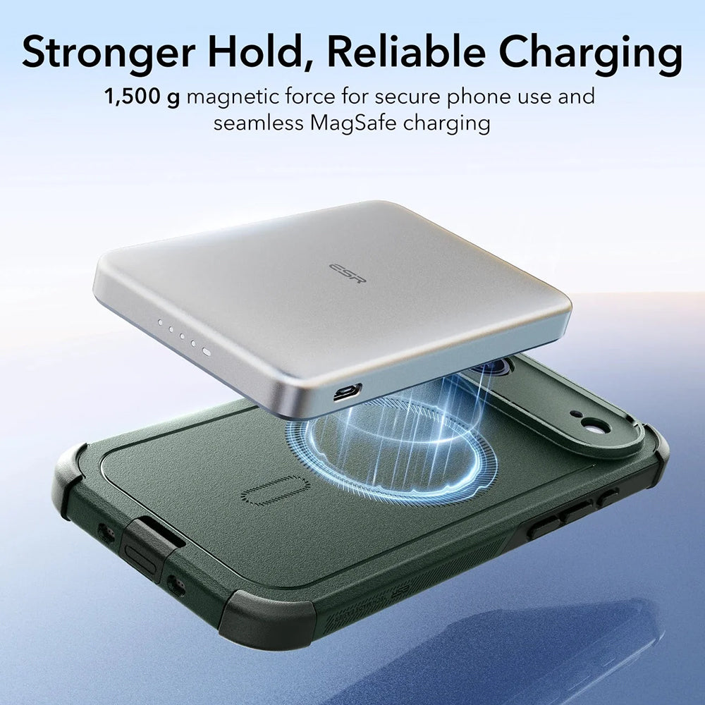 Etui MagSafe dla Apple iPhone 17 Air, ESR, Cyber, Zielony