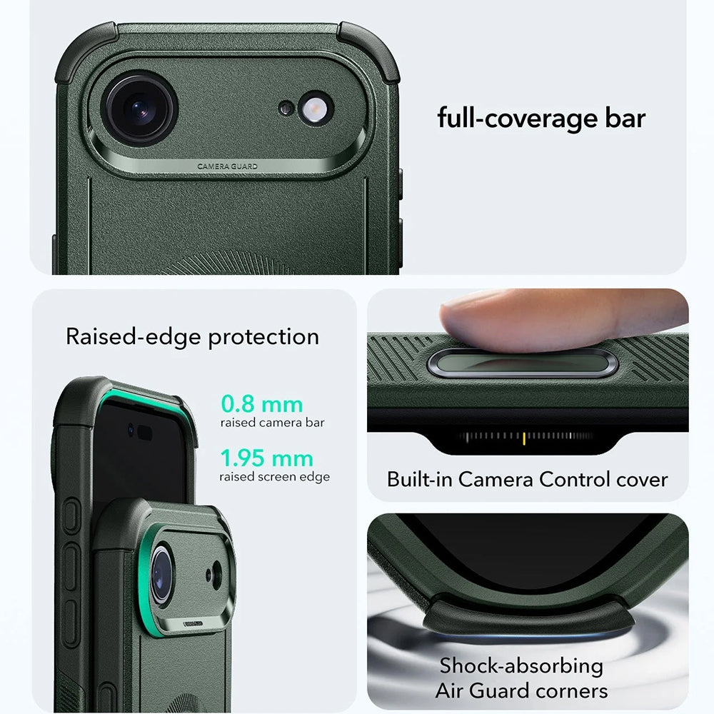 Etui MagSafe dla Apple iPhone 17 Air, ESR, Cyber, Zielony