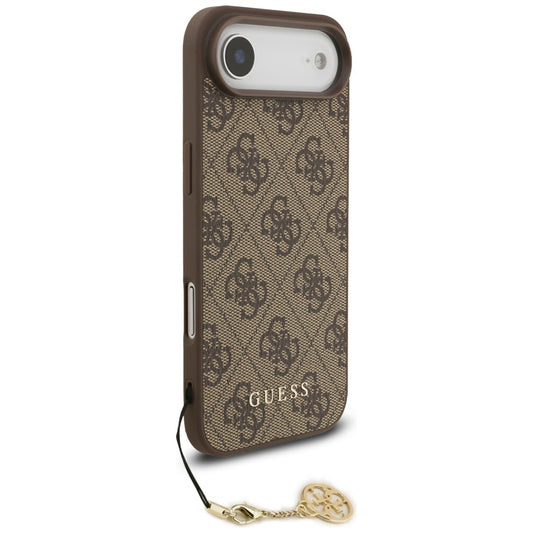 Etui MagSafe dla Apple iPhone 17 Air, Guess, 4G Charm Cradle, Brązowy