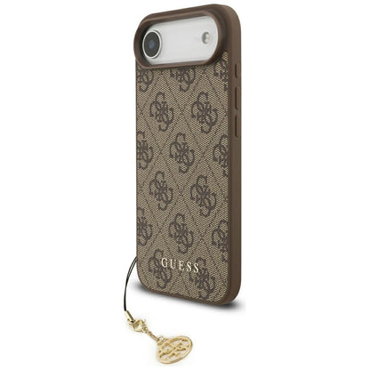 Etui MagSafe dla Apple iPhone 17 Air, Guess, 4G Charm Cradle, Brązowy