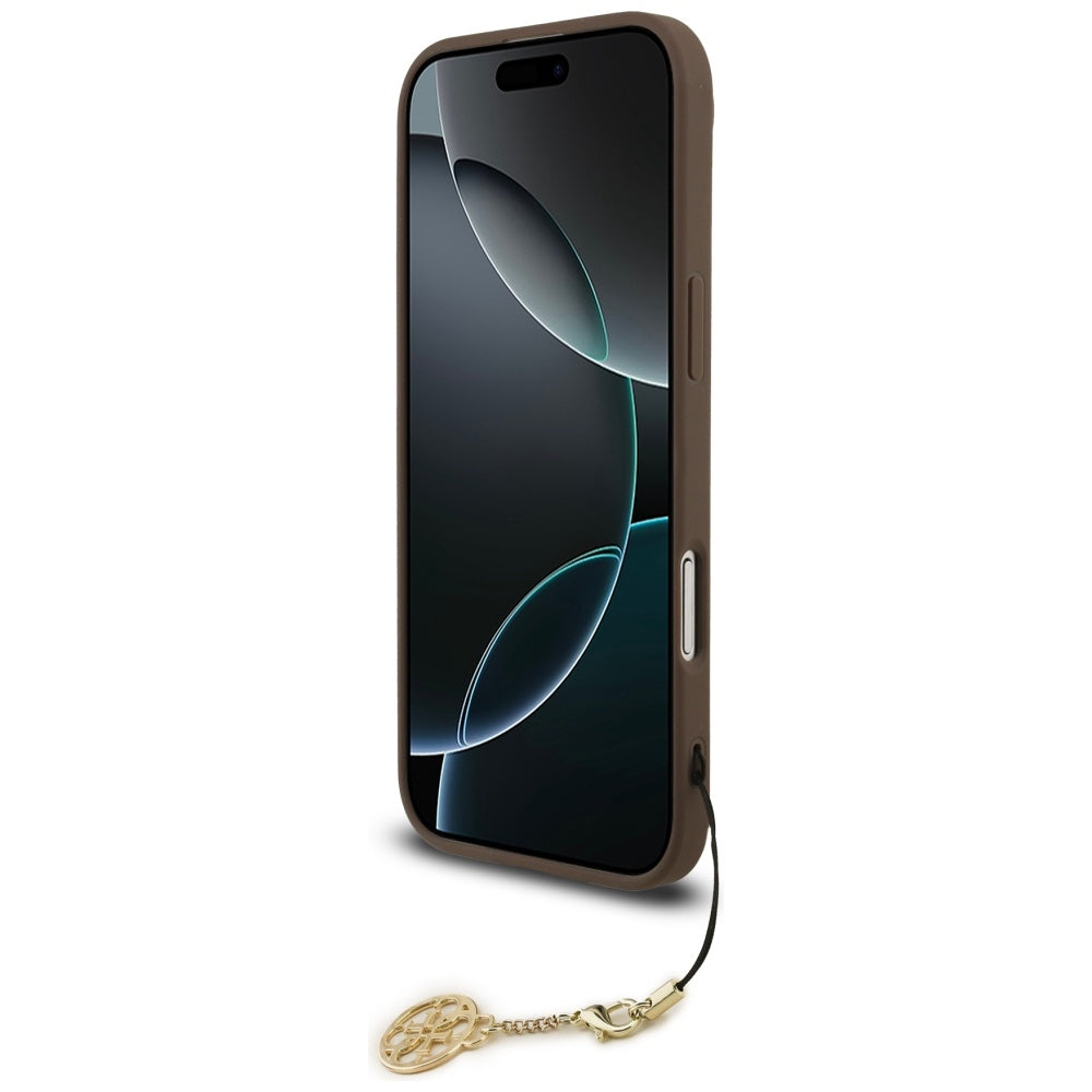 Etui MagSafe dla Apple iPhone 17 Air, Guess, 4G Charm Cradle, Brązowy