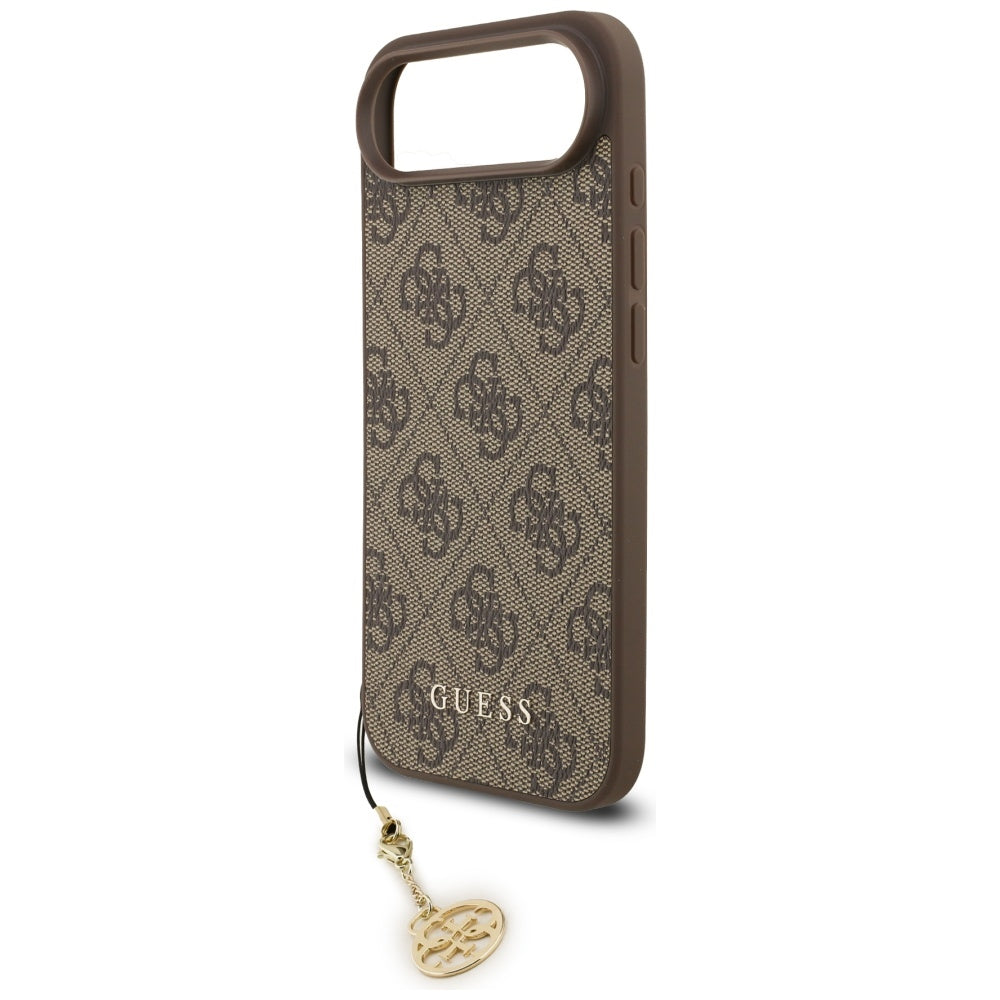Etui MagSafe dla Apple iPhone 17 Air, Guess, 4G Charm Cradle, Brązowy