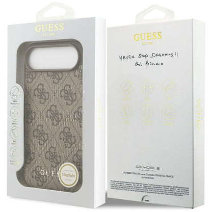 Etui MagSafe dla Apple iPhone 17 Air, Guess, 4G Charm Cradle, Brązowy