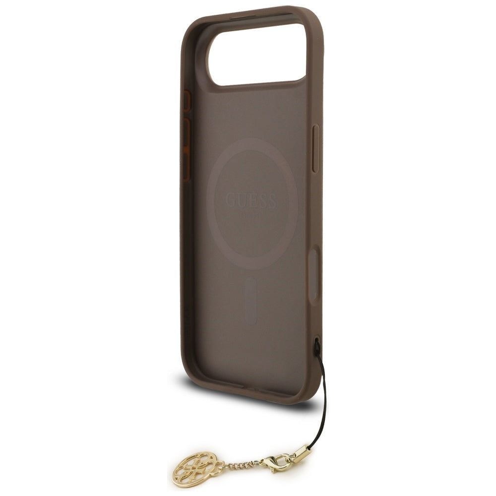 Etui MagSafe dla Apple iPhone 17 Air, Guess, 4G Charm Cradle, Brązowy