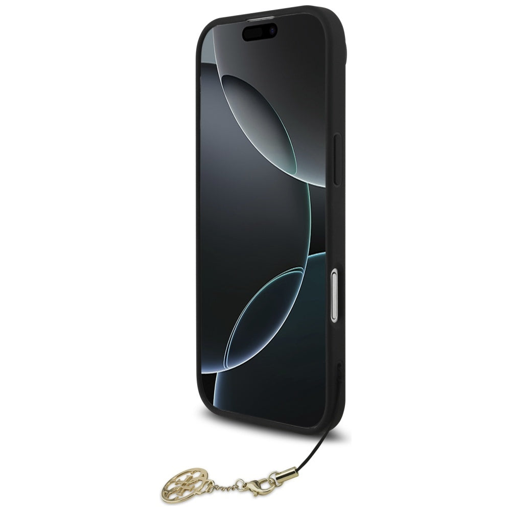 Etui MagSafe dla Apple iPhone 17 Air, Guess, 4G Charm Cradle, Czarne