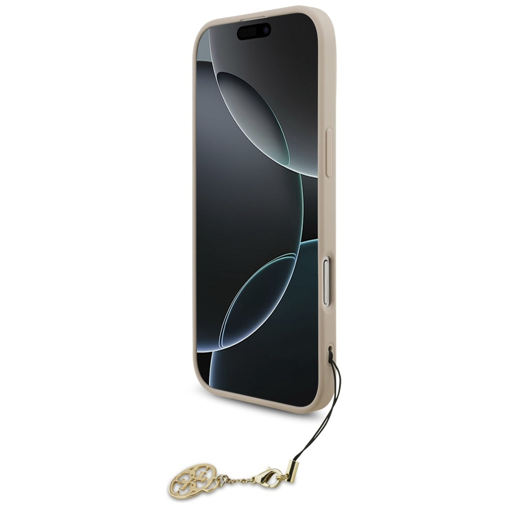 Etui MagSafe dla Apple iPhone 17 Air, Guess, 4G Charm Cradle, Różowy