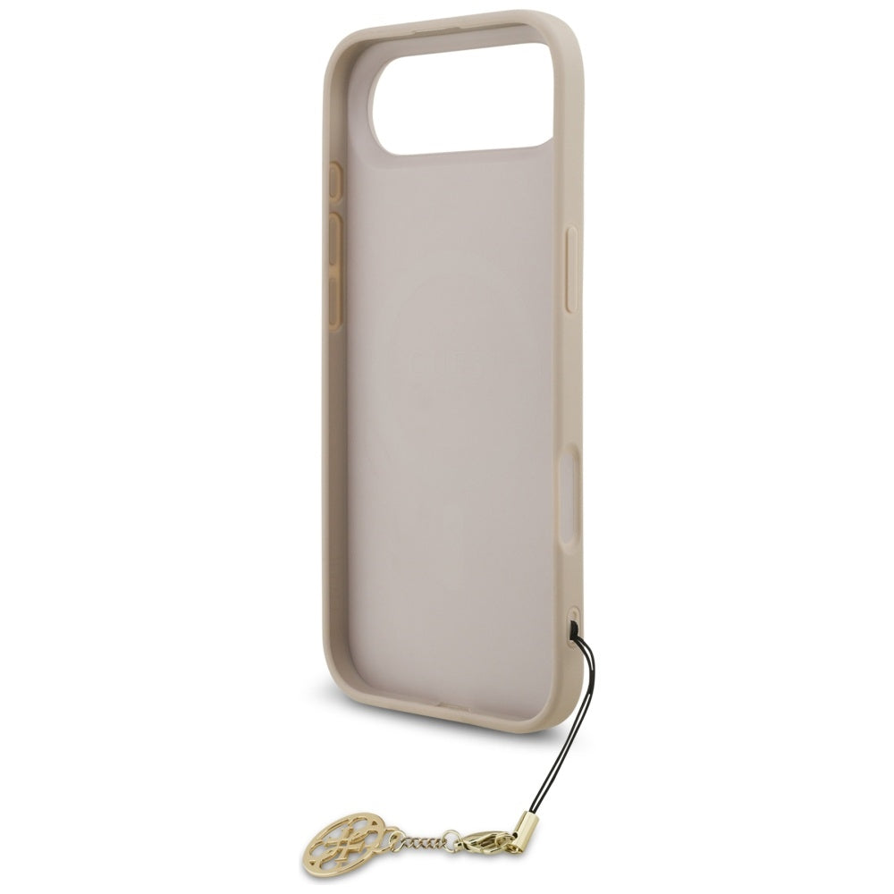 Etui MagSafe dla Apple iPhone 17 Air, Guess, 4G Charm Cradle, Różowy
