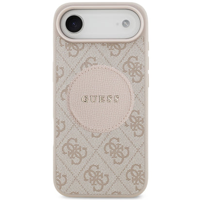 Etui MagSafe dla Apple iPhone 17 Air, Guess, 4G Circle Classic Logo, Różowy