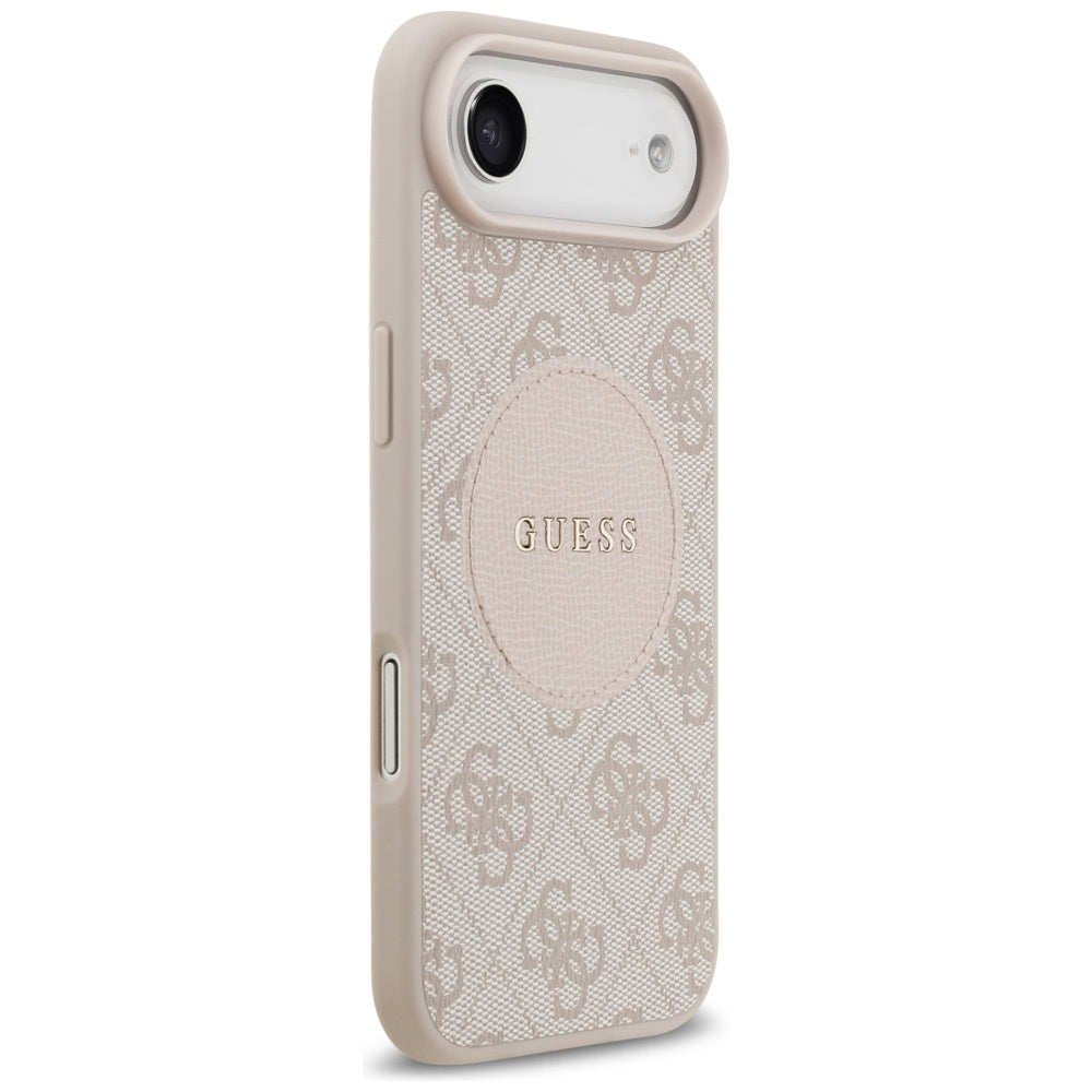 Etui MagSafe dla Apple iPhone 17 Air, Guess, 4G Circle Classic Logo, Różowy