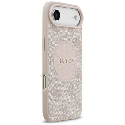 Etui MagSafe dla Apple iPhone 17 Air, Guess, 4G Circle Classic Logo, Różowy