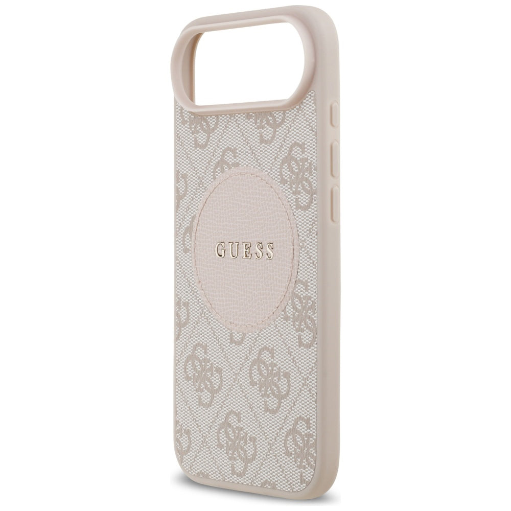 Etui MagSafe dla Apple iPhone 17 Air, Guess, 4G Circle Classic Logo, Różowy