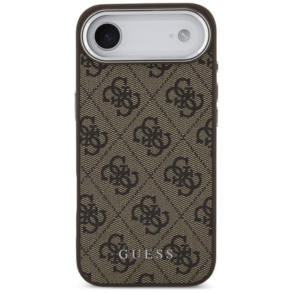 Etui MagSafe dla Apple iPhone 17 Air, Guess, 4G Classic Logo, Brązowy