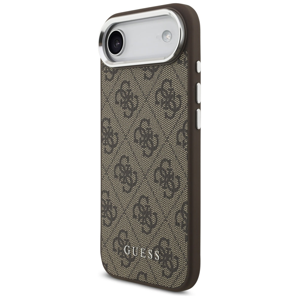 Etui MagSafe dla Apple iPhone 17 Air, Guess, 4G Classic Logo, Brązowy