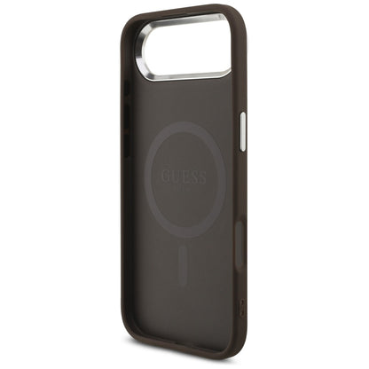 Etui MagSafe dla Apple iPhone 17 Air, Guess, 4G Classic Logo, Brązowy