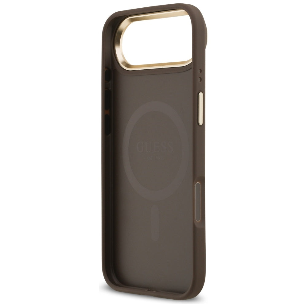 Etui MagSafe dla Apple iPhone 17 Air, Guess, 4G Classic, Brązowy
