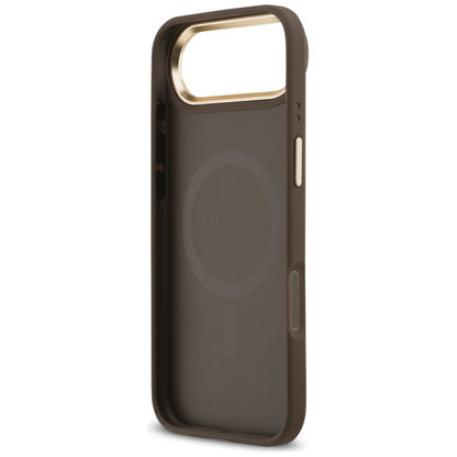Etui MagSafe dla Apple iPhone 17 Air, Guess, 4G Classic, Brązowy