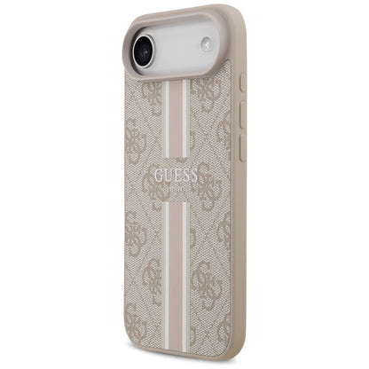 Etui MagSafe dla Apple iPhone 17 Air, Guess, 4G Printed Stripes, Różowy