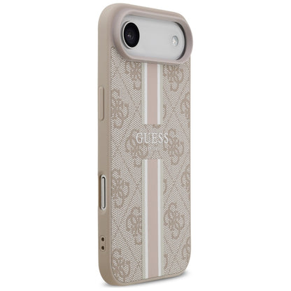 Etui MagSafe dla Apple iPhone 17 Air, Guess, 4G Printed Stripes, Różowy