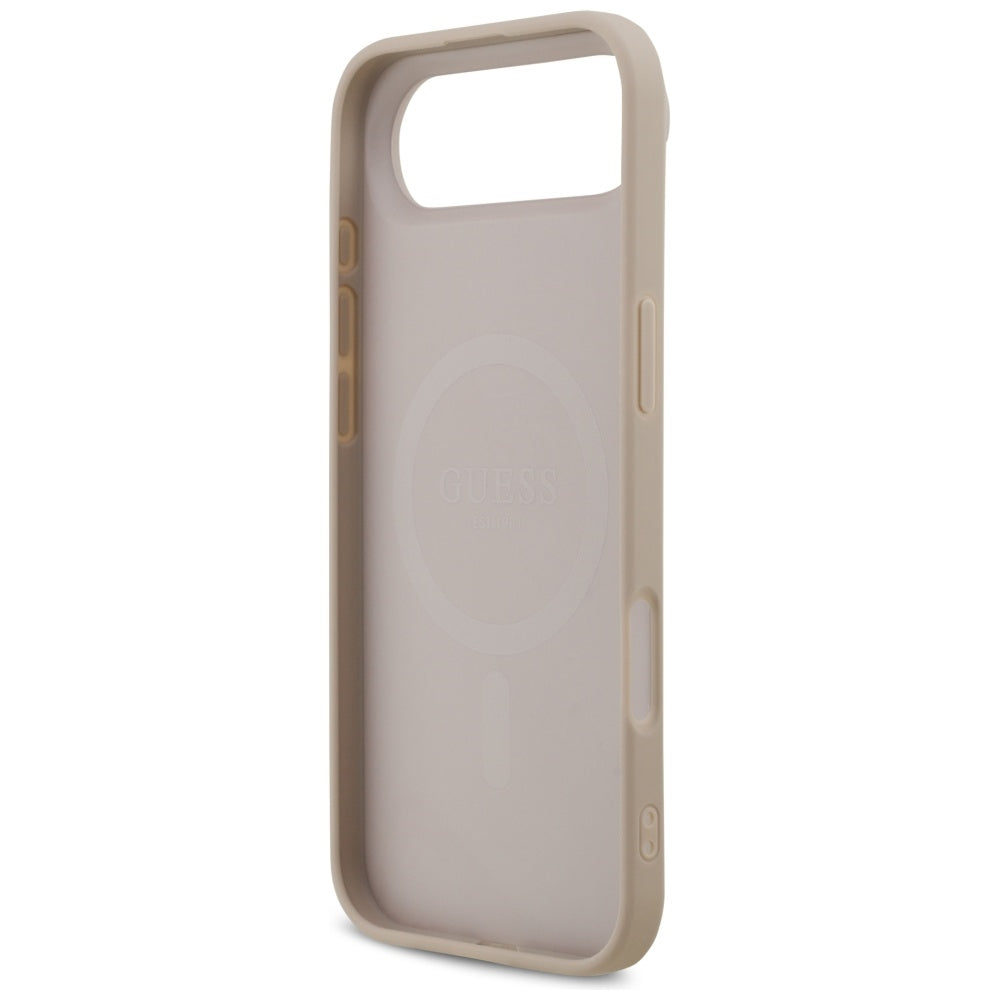Etui MagSafe dla Apple iPhone 17 Air, Guess, 4G Printed Stripes, Różowy