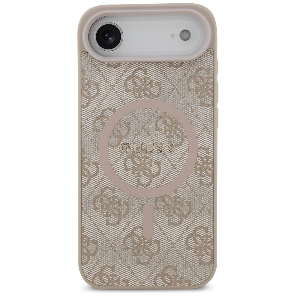 Etui MagSafe dla Apple iPhone 17 Air, Guess, 4G Ring Classic Logo, Różowy
