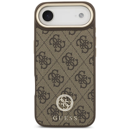Etui MagSafe dla Apple iPhone 17 Air, Guess, 4G Strass Logo with Big Strap, Brązowy