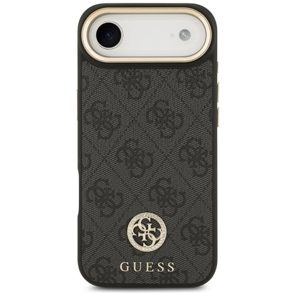 Etui MagSafe dla Apple iPhone 17 Air, Guess, 4G Strass Logo with Big Strap, Czarne