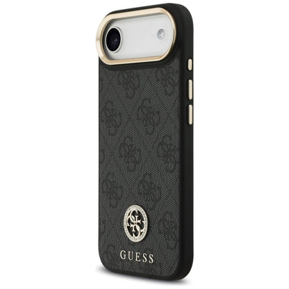 Etui MagSafe dla Apple iPhone 17 Air, Guess, 4G Strass Logo with Big Strap, Czarne