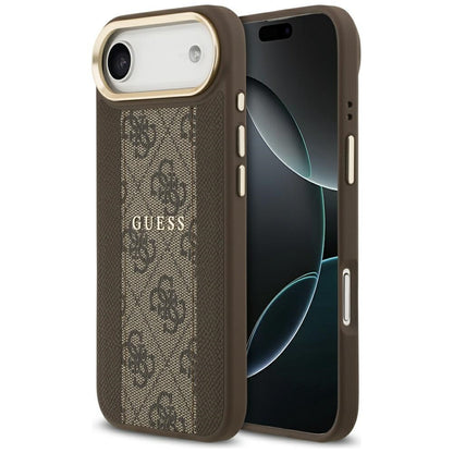 Etui MagSafe dla Apple iPhone 17 Air, Guess, 4G Stripe, Brązowy