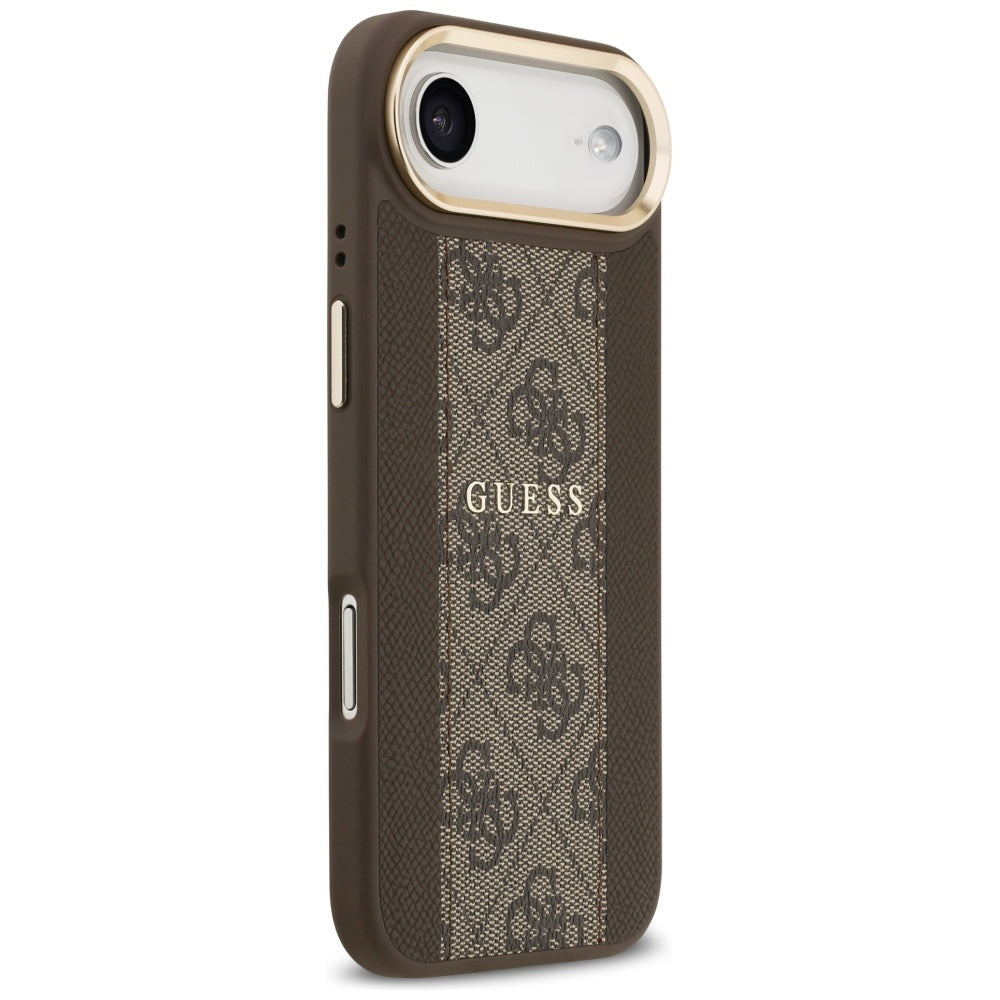 Etui MagSafe dla Apple iPhone 17 Air, Guess, 4G Stripe, Brązowy