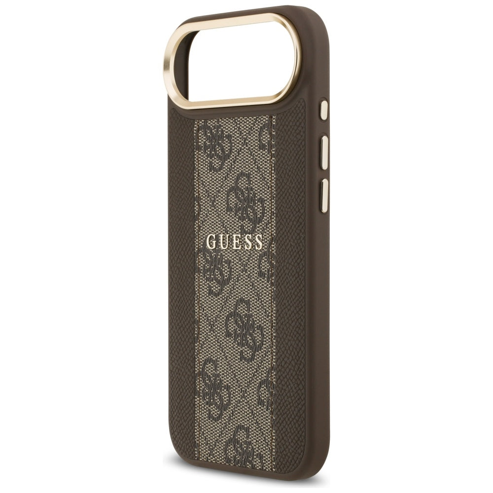 Etui MagSafe dla Apple iPhone 17 Air, Guess, 4G Stripe, Brązowy
