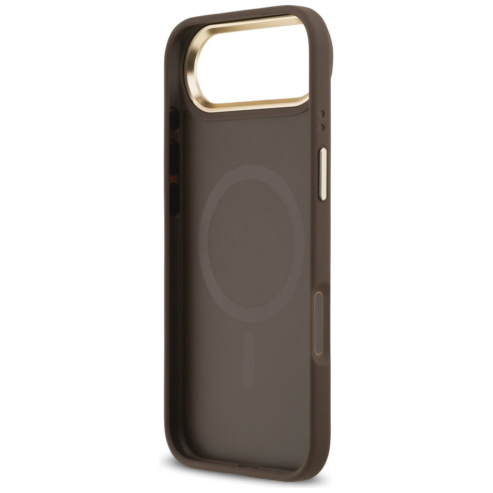 Etui MagSafe dla Apple iPhone 17 Air, Guess, 4G Stripe, Brązowy