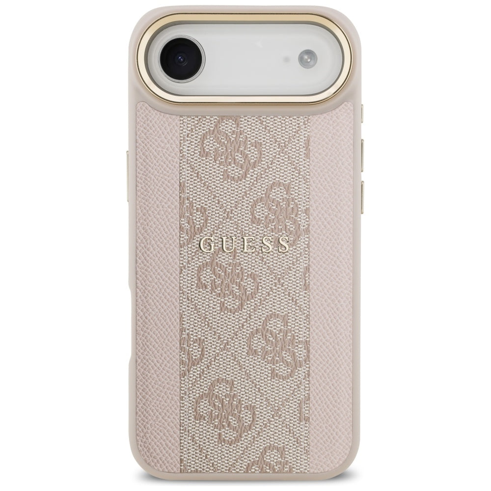 Etui MagSafe dla Apple iPhone 17 Air, Guess, 4G Stripe, Różowy