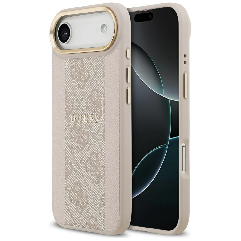Etui MagSafe dla Apple iPhone 17 Air, Guess, 4G Stripe, Różowy