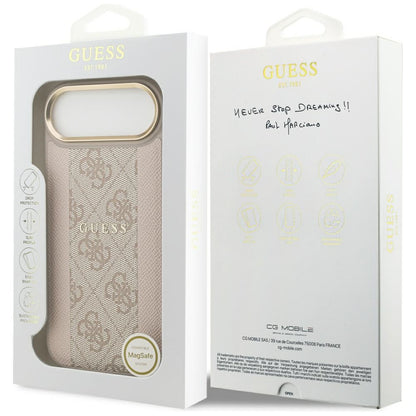 Etui MagSafe dla Apple iPhone 17 Air, Guess, 4G Stripe, Różowy